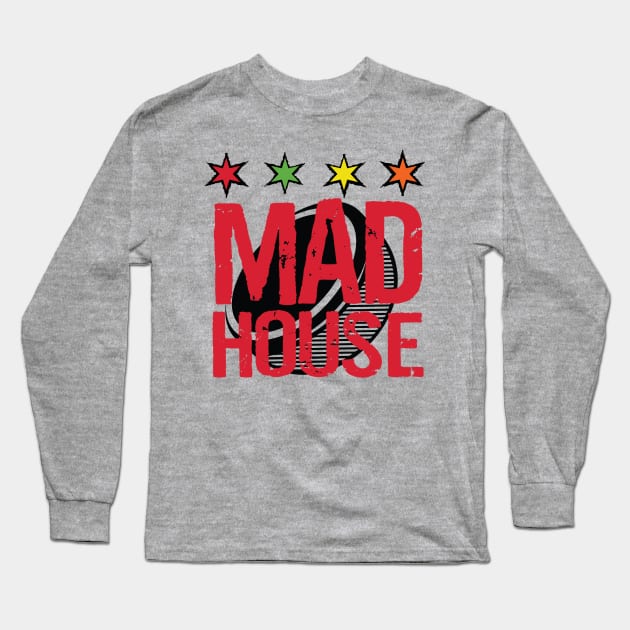 Madhouse Podcast Alternate Logo Long Sleeve T-Shirt by Madhouse Chicago Hockey Podcast